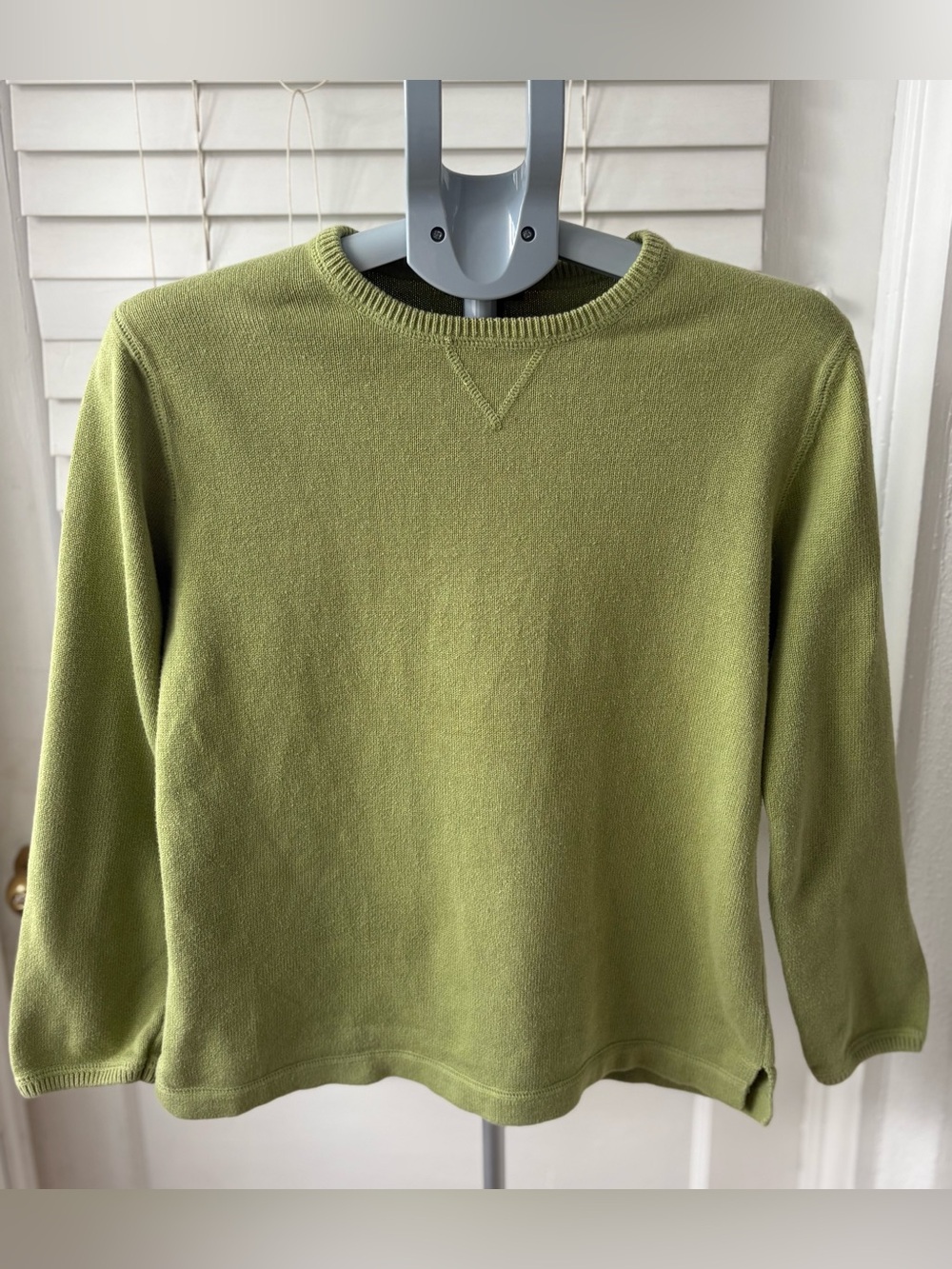 Eddie Bauer 100% Cotton Crewneck Sweater Women’s Small Green